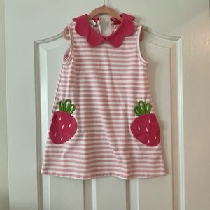 Zucchini Kids Strawberry Pocket Dress - Size 5